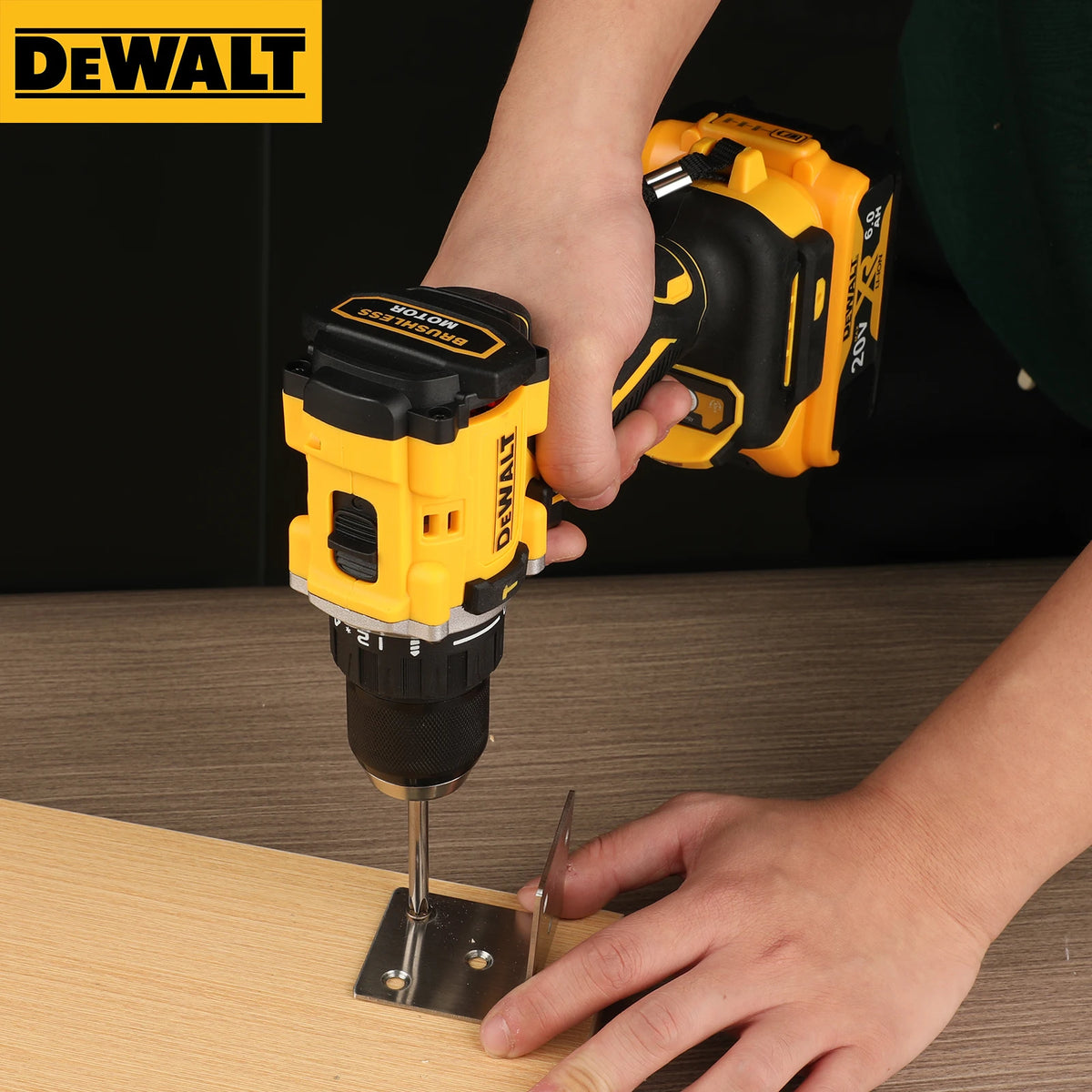 DEWALT DCD805B 20V MAX XR Brushless Hammer Drill, Compact 1/2" 90Nm Torque Setting Cordless Power Tool Only for Construction