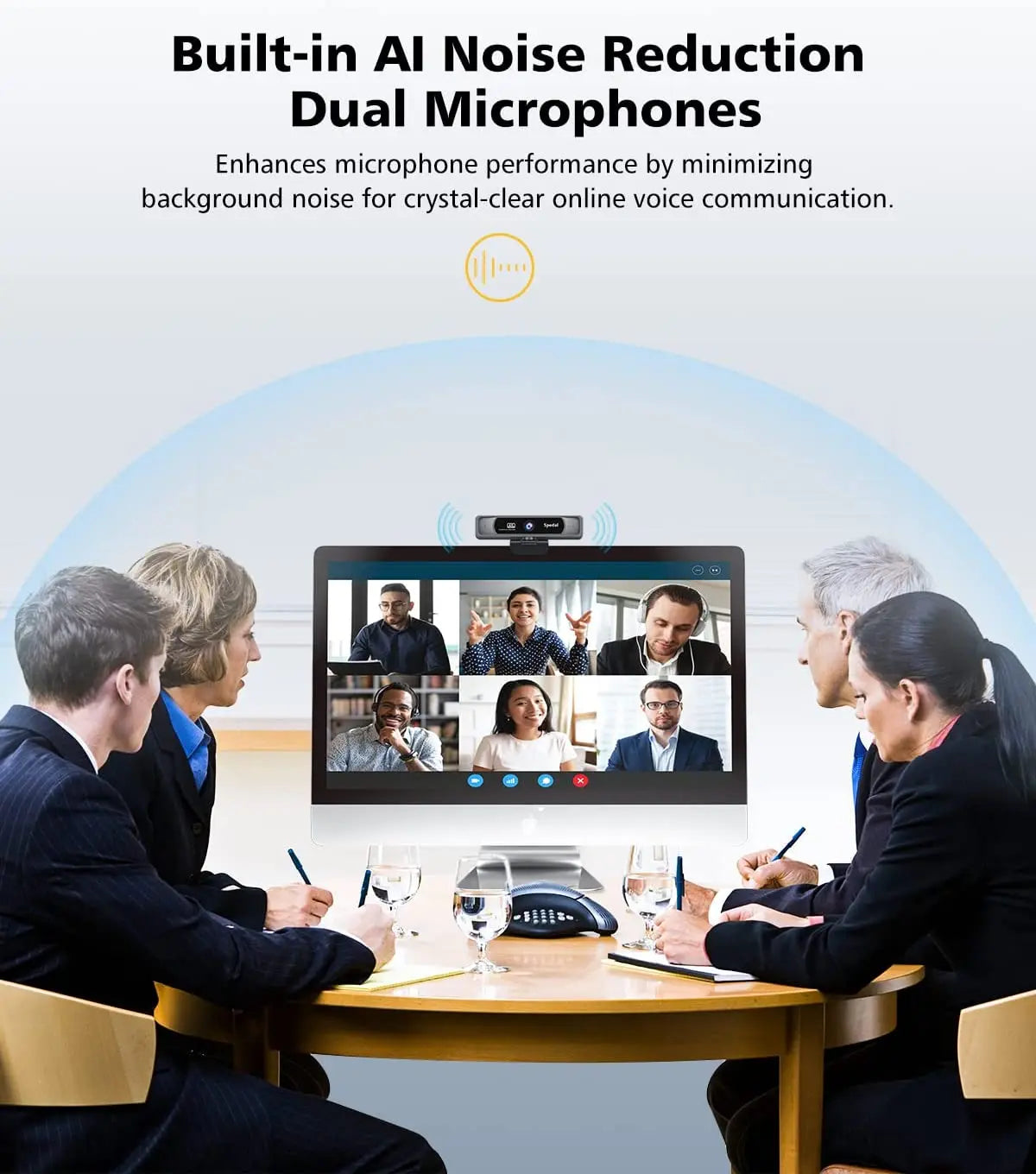 HD 4K 30Fps 120 Wide Angle Webcam Wtih Microphone Remote Control Streaming PC Conferencin Windows Mac Linux