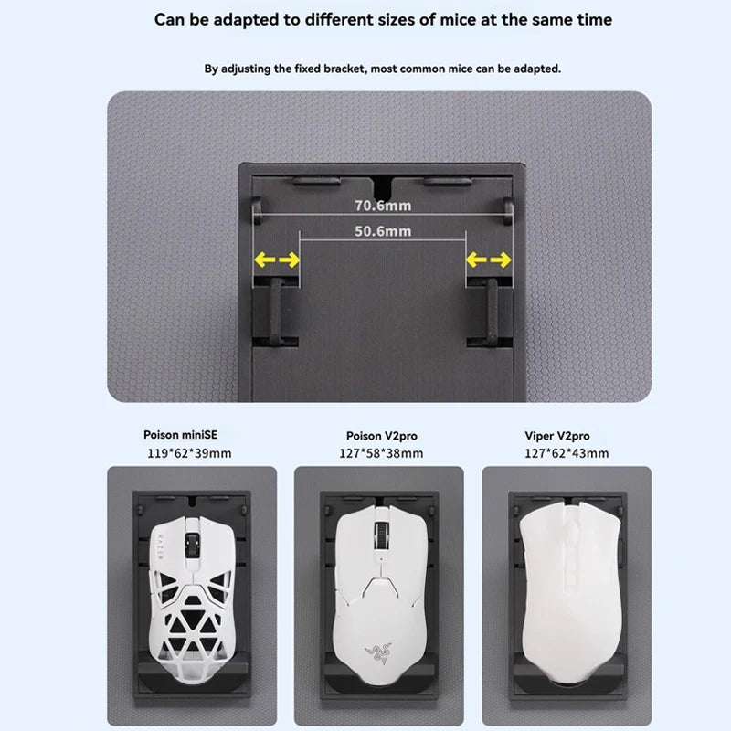 Mouse Storage Display Box 3D Printing Acrylic Transparent Dust-proof  Magnetic Cover E-sports Gaming Mice Decorate Container
