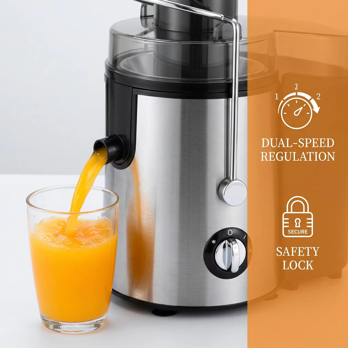 Bestselling Stainless Steel Juicer! 800W High Power, Residue-Free Fresh Juice, Healthy Drinks Made Effortlessly