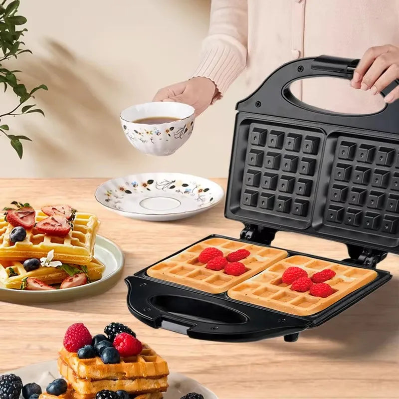 Premium Non-Stick Electric Waffle Maker, Versatile Breakfast Appliance for Home Kitchens
