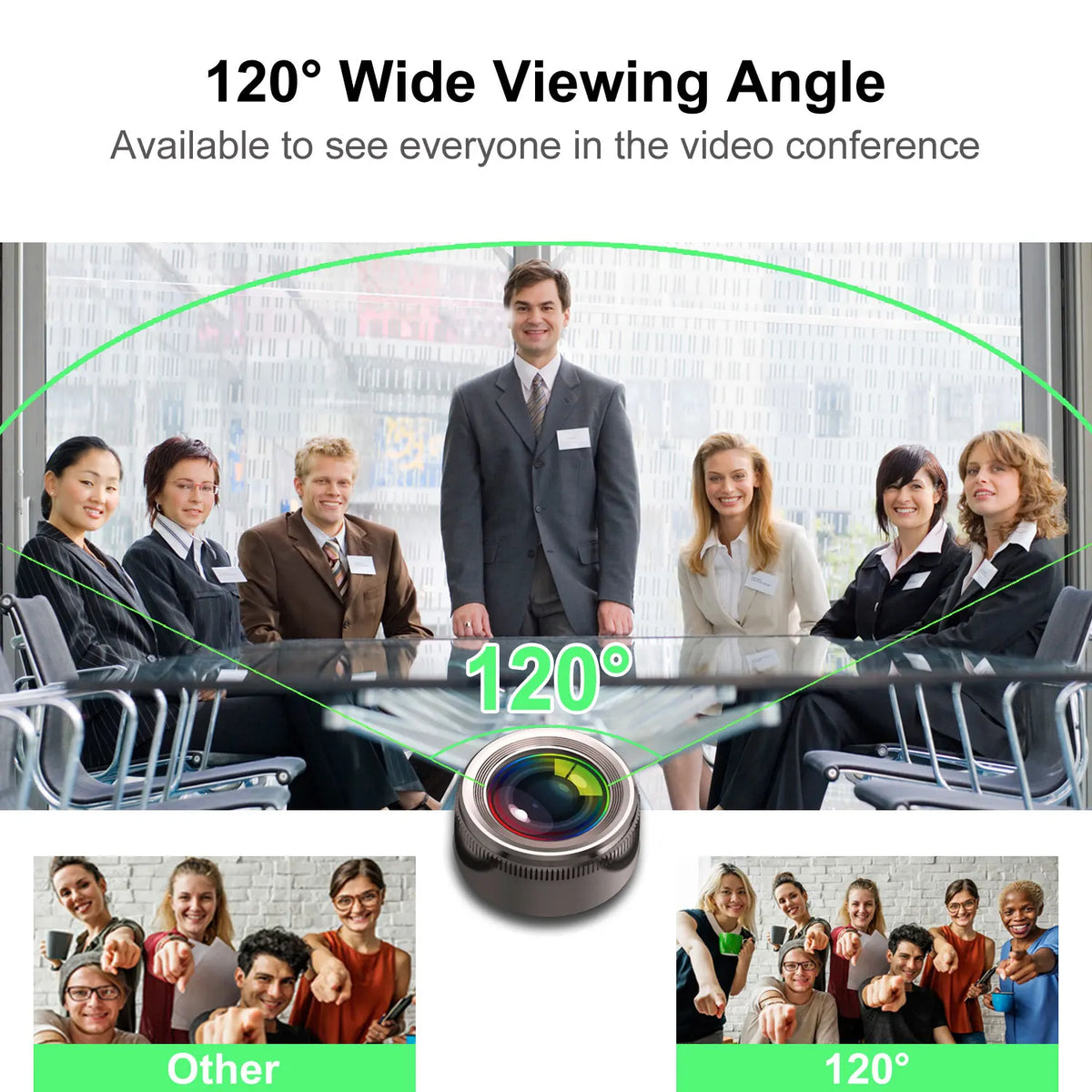 1080P 120° MF 30fps Usb Streaming Hd  Webcam with Microphone for Computer Meeting Web Camera Windows Mac Linux