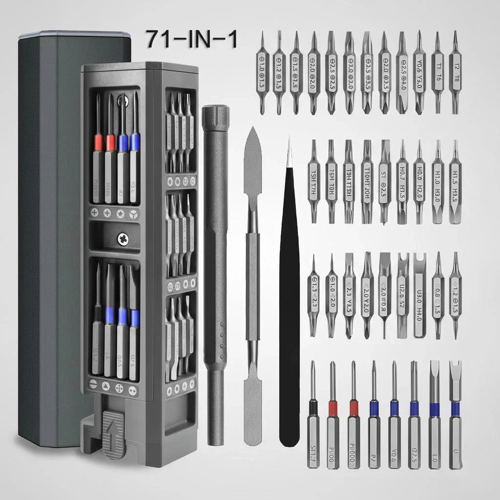 71 50 44 40 31 8 in 1 Precision Screwdriver Set with Magnetic Bits for Electronics Repair Home Laptop PC Computer Mobile Phone Watch Xbox MacBook Dismantling Tool Kit High Quality DIY Friendly Home Repair Set with Broad Devic