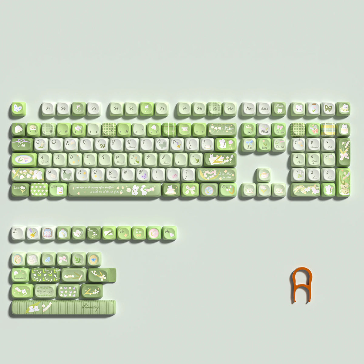 130 Keys Retro Grey PBT Keycaps MOA Profile PBT Dye Sub DIY Key Cap for 61/87/104 Cherry MX Switch Gaming Mechanical Keyboard