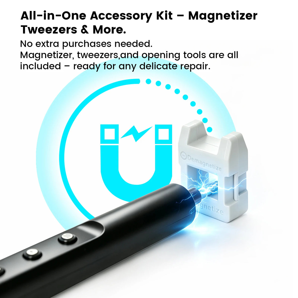 56-in-1 Mini Electric Screwdriver Set 52Pcs S2 Steel Bits Kit Manual & Auto Dual Mode Electric Screwdriver for Phone Laptop Camera Game Console Repair