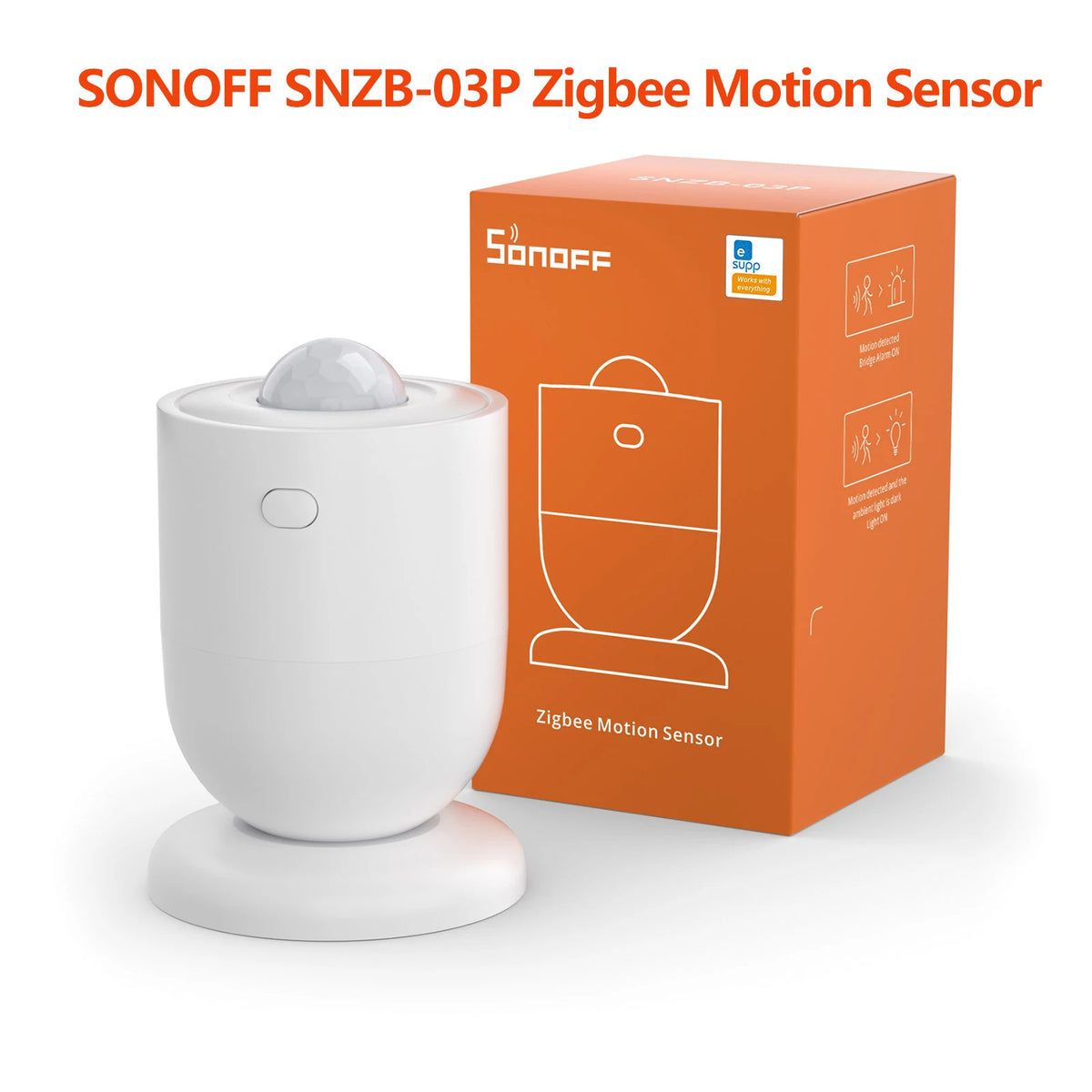 SONOFF SNZB-03P Wireless Zigbee Motion Sensor Smart Home Automation Module Movement Detection Sensor Zigbee 3.0 Via EWelink APP