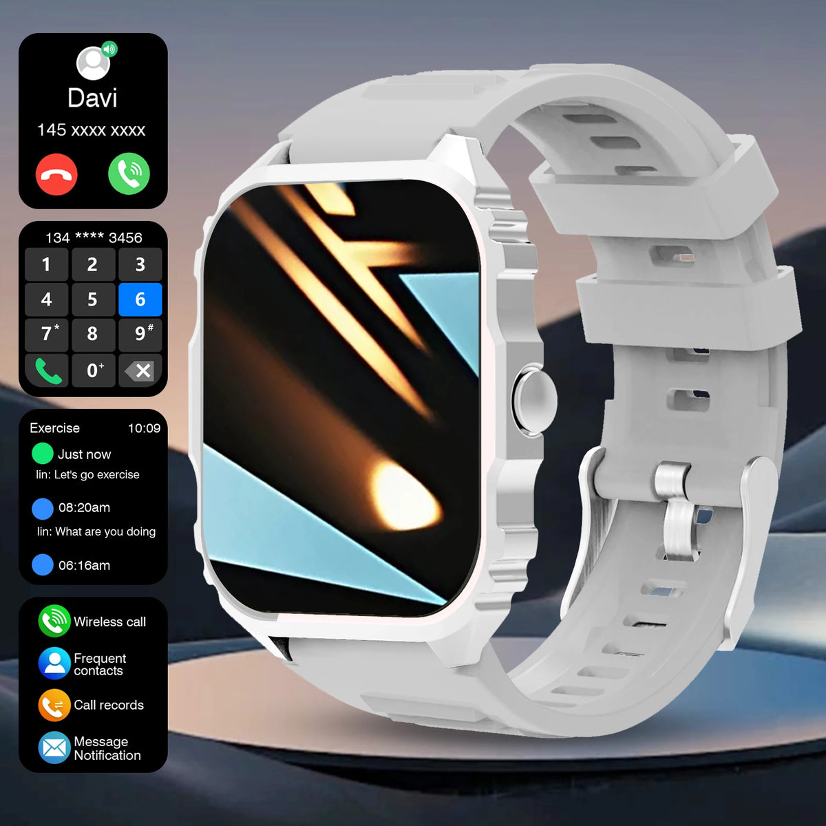 2026 Smart Watch, Answer, Make, Call, Message Preview, Sport Modes, DIY, Dial, Weather Forecast, Compatible With Android And iOS