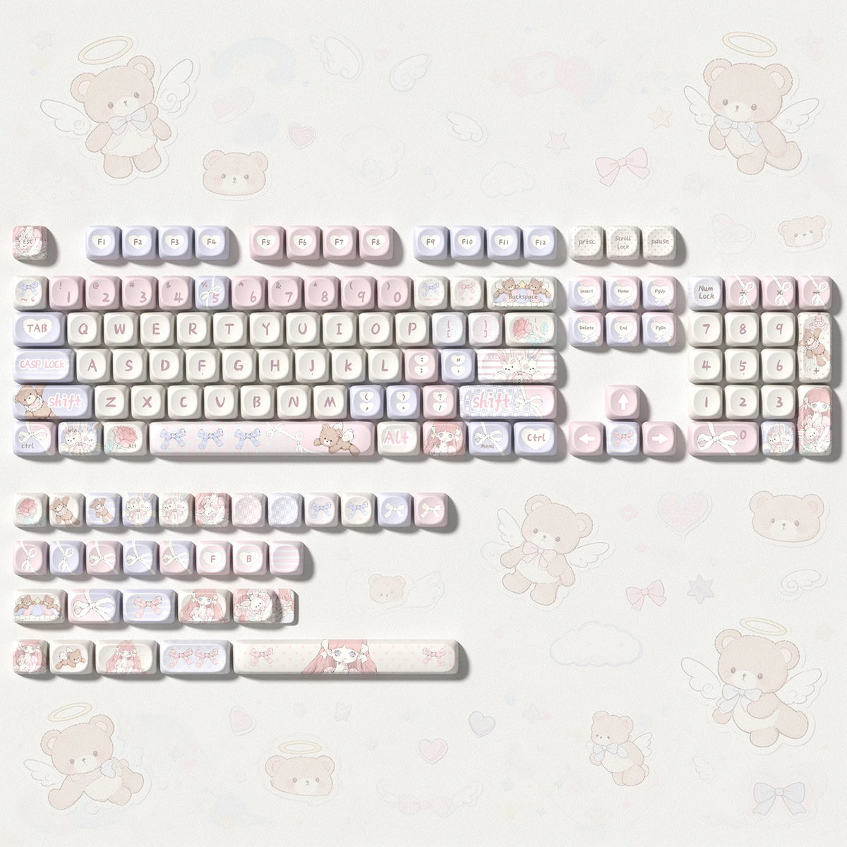 130 Keys Retro Grey PBT Keycaps MOA Profile PBT Dye Sub DIY Key Cap for 61/87/104 Cherry MX Switch Gaming Mechanical Keyboard
