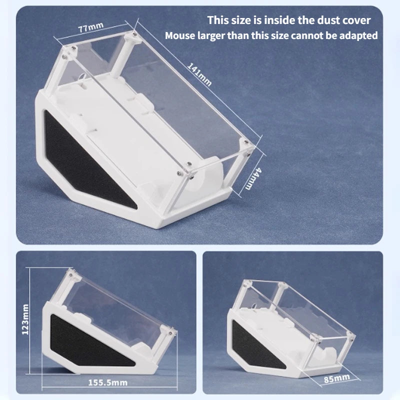 Mouse Storage Display Box 3D Printing Acrylic Transparent Dust-proof  Magnetic Cover E-sports Gaming Mice Decorate Container