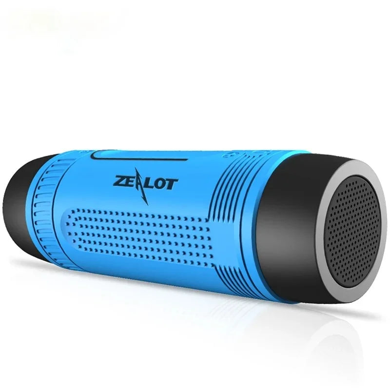 S1 Bluetooth Speaker Outdoor Bicycle Portable Subwoofer Bass Wireless Column FM Radio Power Bank+Flashlight