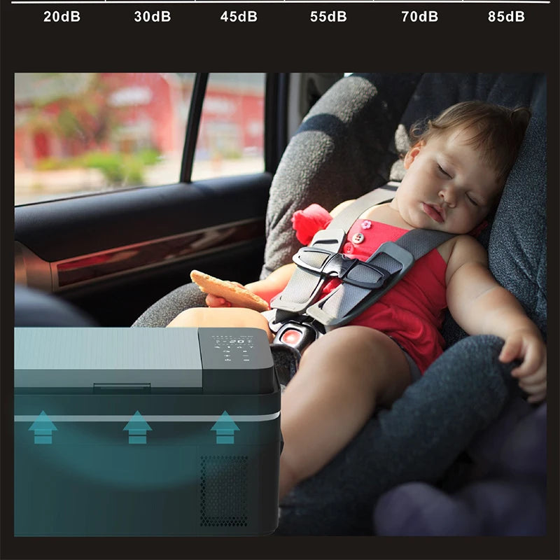 20L/25L/30L Kitchen Appliances Portable Refrigerator Camping Car Refrigerator Electric Compressor Cooler