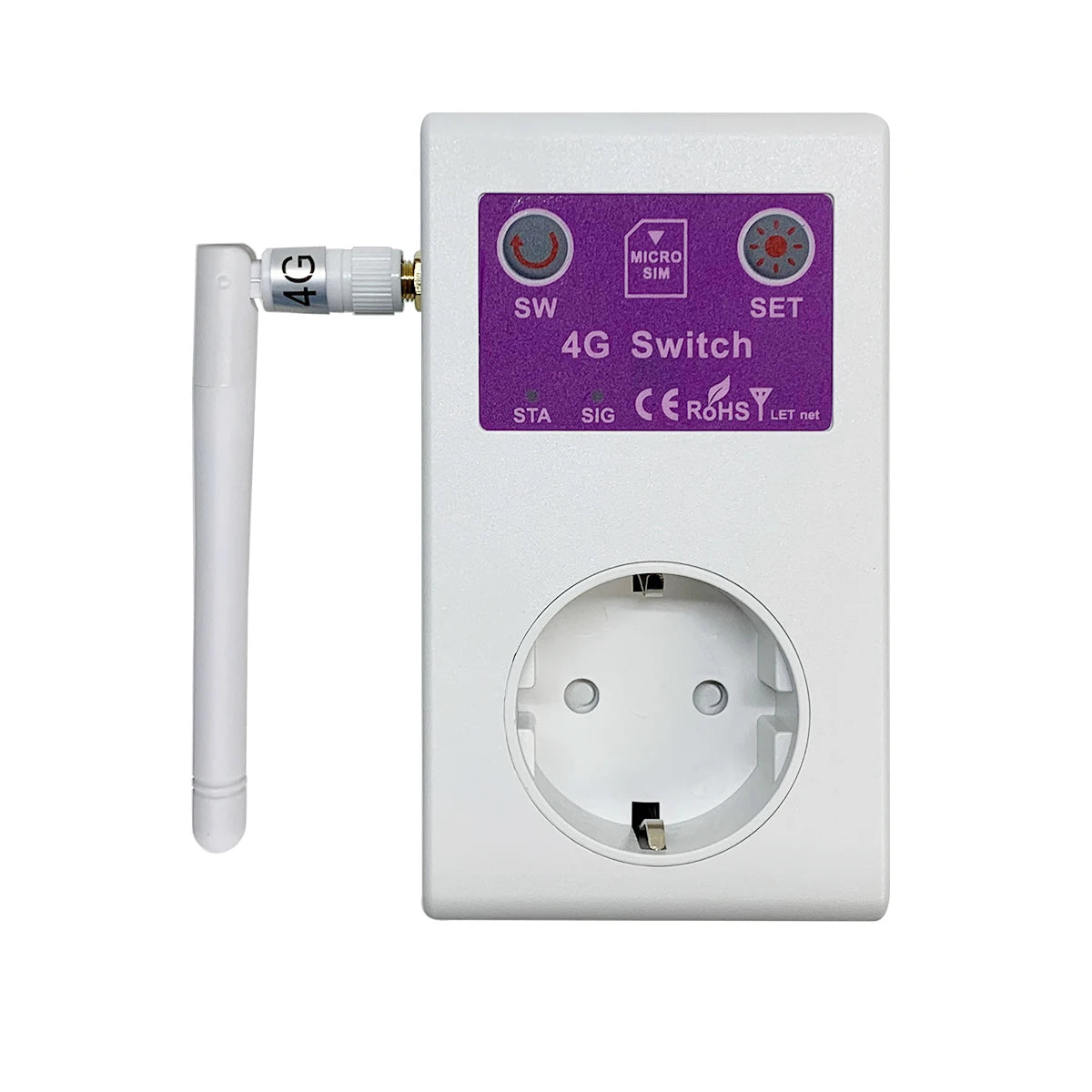 4G 16A SMS Smart Power Socket Outlet Temperature Sensor Controller Plug Intelligent Relay Switch Home Automation Remote Control