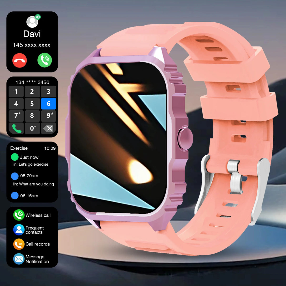 2026 Smart Watch, Answer, Make, Call, Message Preview, Sport Modes, DIY, Dial, Weather Forecast, Compatible With Android And iOS