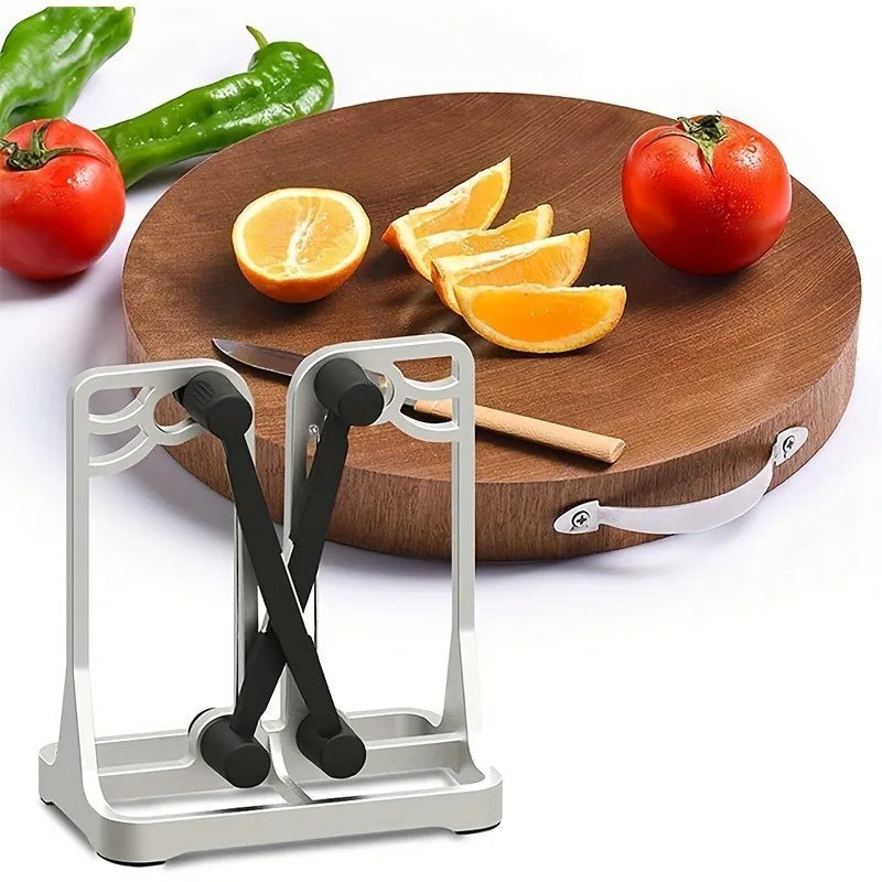 1pc Multifunctional Manual Knife Sharpener, ABS Material, No Electricity Needed, Fast Sharpening Tool for Kitchen Knives