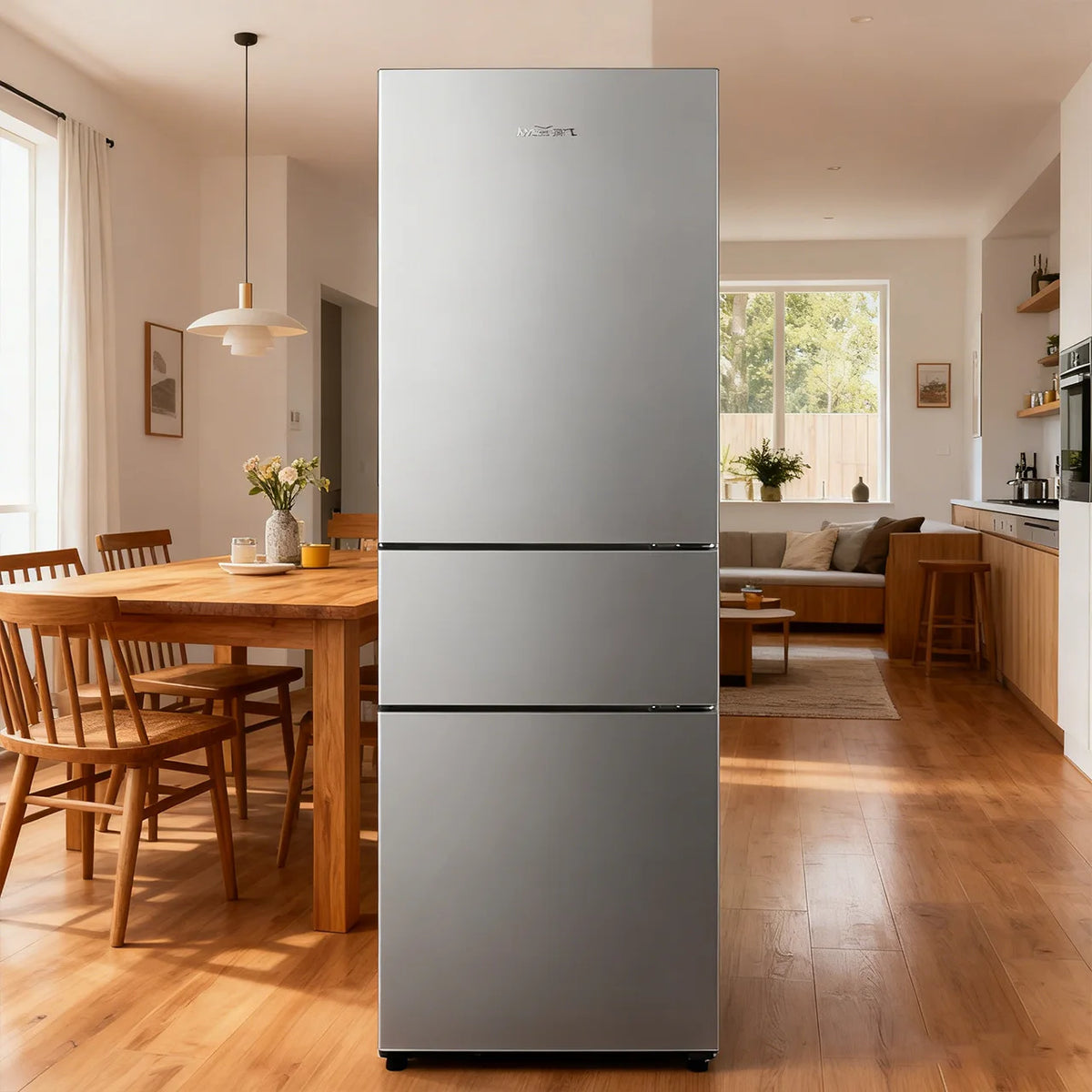 Wholesale 210L 3-Door Refrigerator & Freezer, Compact Energy-Saving Fridge for Homes and Rentals, Cooling Equipment