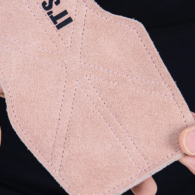 Cowhide Gym Gloves Grips Anti-Skid Weight Power Belt Lifting Pads Deadlift Belt Workout Crossfit Fitness Gloves Palm Protection
