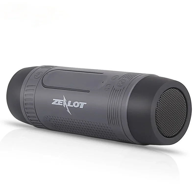 S1 Bluetooth Speaker Outdoor Bicycle Portable Subwoofer Bass Wireless Column FM Radio Power Bank+Flashlight