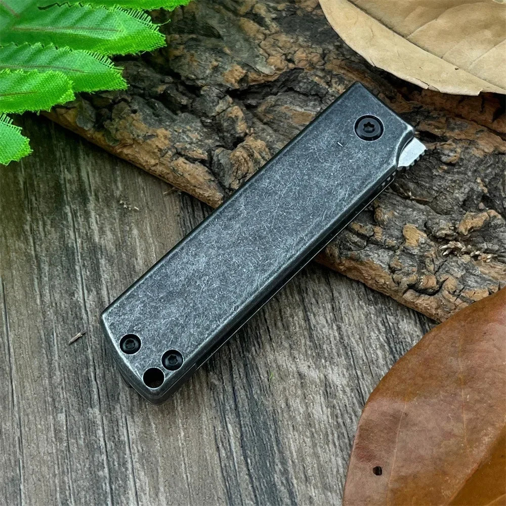 5915 Outdoor Folding Pocket Knife with 8Cr13Mov Blade and 420 Steel Handle—Everyday Hiking, Adventure, and Cutting Knife; Portable Camping and Survival Tool; Gift