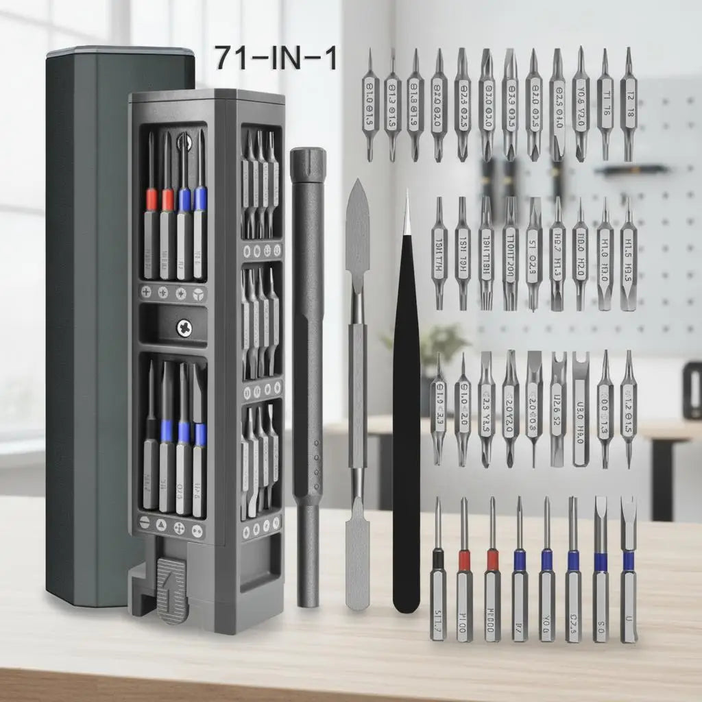 71 50 44 40 31 8 in 1 Precision Screwdriver Set with Magnetic Bits for Electronics Repair Home Laptop PC Computer Mobile Phone Watch Xbox MacBook Dismantling Tool Kit High Quality DIY Friendly Home Repair Set with Broad Devic