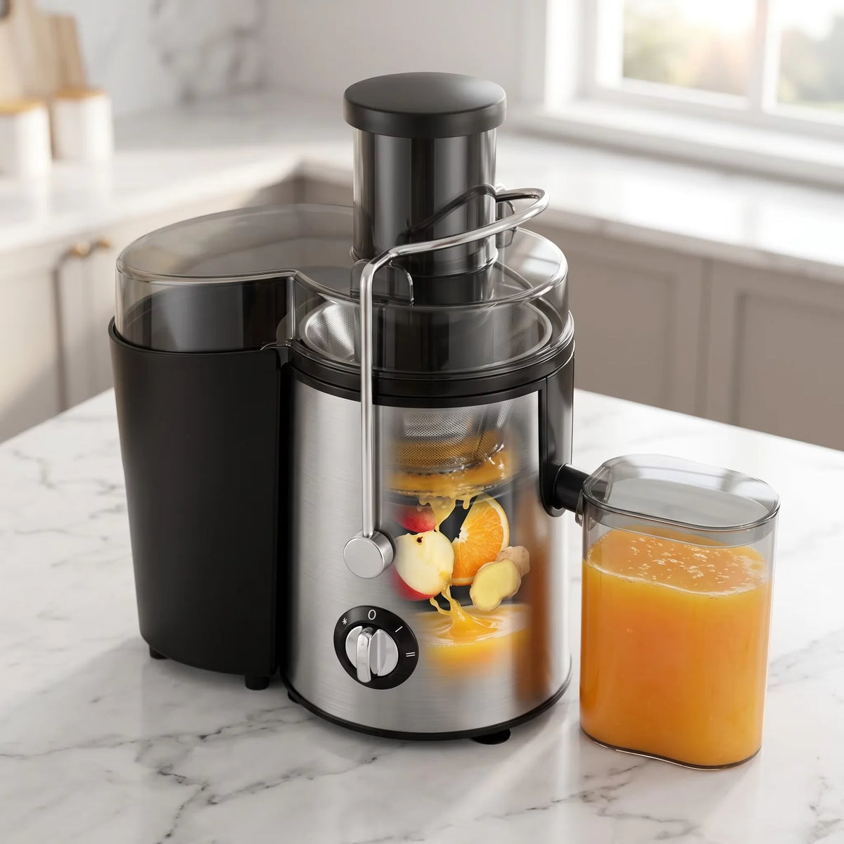Bestselling Stainless Steel Juicer! 800W High Power, Residue-Free Fresh Juice, Healthy Drinks Made Effortlessly