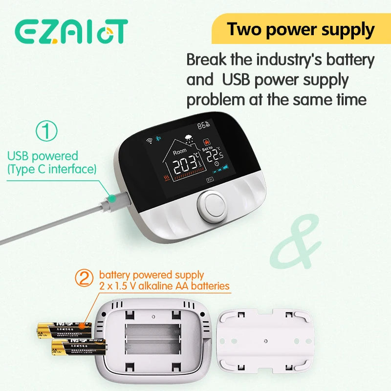 RF433 Wireless Thermostat WiFi/No WiFi Floor Heating Water Gas Boiler Home Room Tuya Smart Programmable Temperature Controller