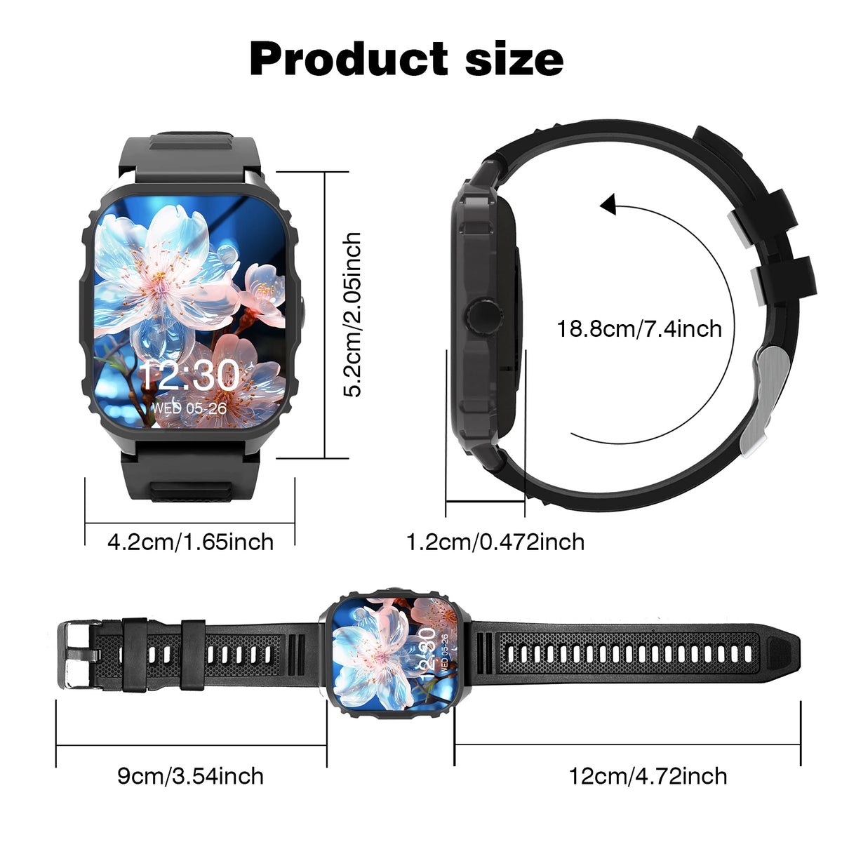 2026 Smart Watch, Answer, Make, Call, Message Preview, Sport Modes, DIY, Dial, Weather Forecast, Compatible With Android And iOS