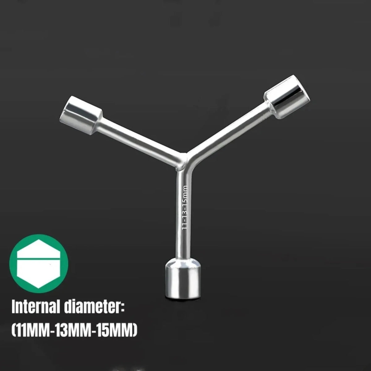 Triangular Socket Wrench Pragmatic Y-type Tri-fork Wrench Three-prong Wrench Bicycle Household Disassembly Repair Tool