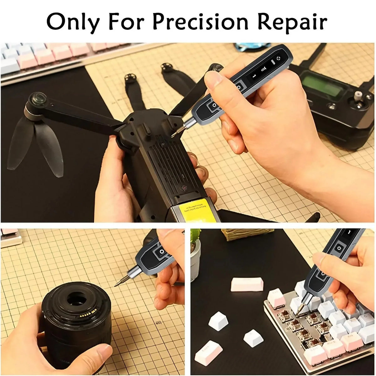 Electric Screwdriver Set 180 in 1 Precision Screwdriver Kit with Cordless Design 3 Torque Modes 160 Magnetic Bits Portable Repair Tool for Home DIY Electronics Furniture Assembly and Professional Projects