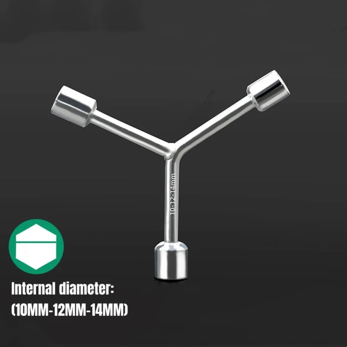 Triangular Socket Wrench Pragmatic Y-type Tri-fork Wrench Three-prong Wrench Bicycle Household Disassembly Repair Tool