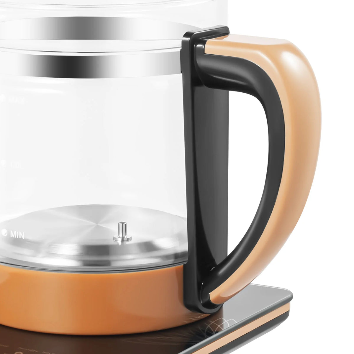 1.8L Electric Glass Kettle Electric Kettle HealthCare Pot Black With Filter And Egg Steamer Rack 18 Cooking Functions Multifunctional Tea Maker Hot Water Boiler For Tea Milk Coffee Pasta Hotpot Soup US Standard 3 Way Tea Infu