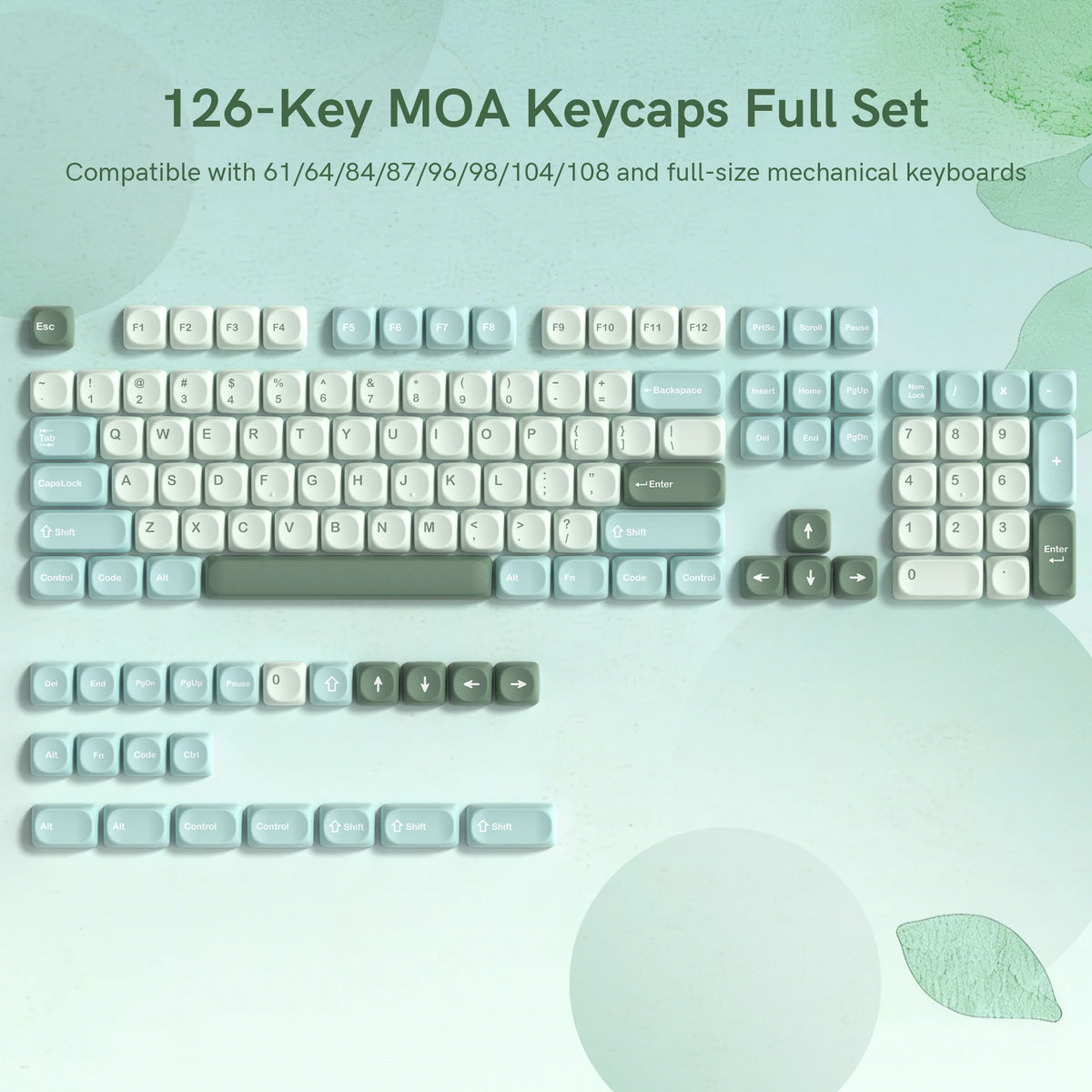 130 Keys Retro Grey PBT Keycaps MOA Profile PBT Dye Sub DIY Key Cap for 61/87/104 Cherry MX Switch Gaming Mechanical Keyboard