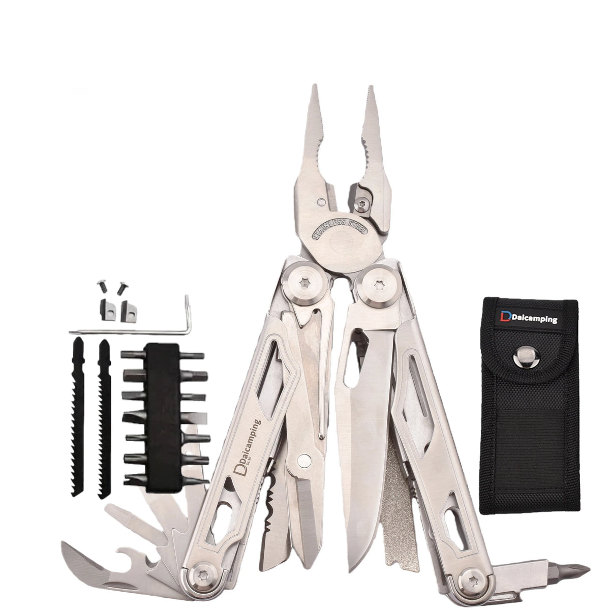 Daicamping DL301 DL30 DL1 Diy Multi Tool Folding  Knife Multi-tool Clamp EDC Manual Hand Tools Multifunctional Plier Multitools
