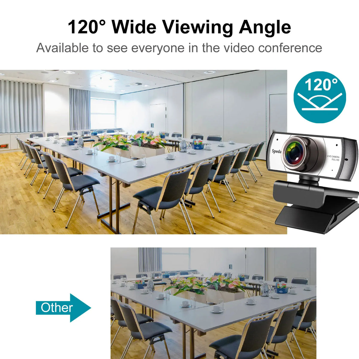 1080P 120° MF 30fps Usb Streaming Hd  Webcam with Microphone for Computer Meeting Web Camera Windows Mac Linux