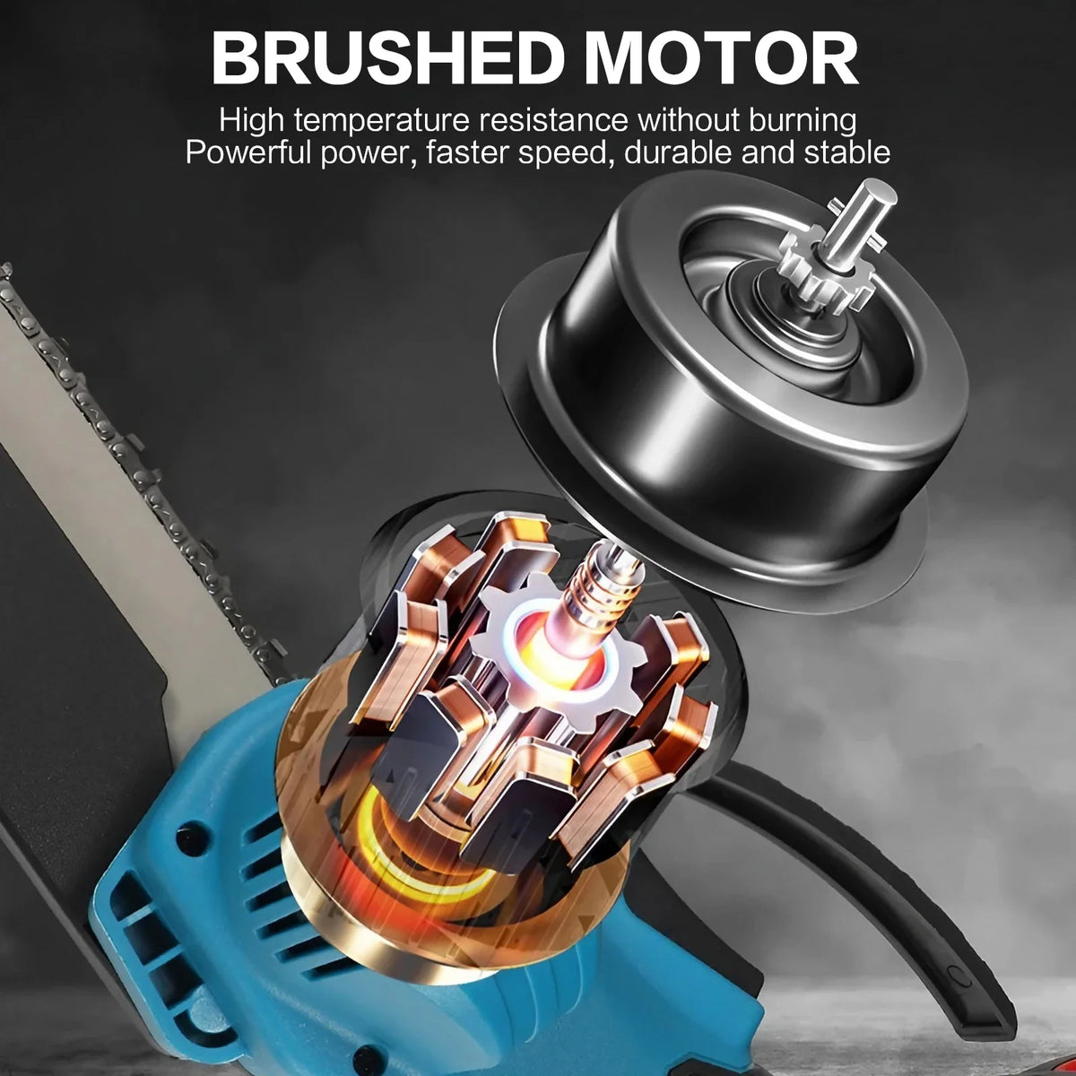 Cordless Rechargeable Handheld Pruning Chainsaw 4 Inch 6 Inch Mini Electric Chainsaw for Garden Tree Branch Trimming Backyard Wood Cutting Portable Power Tool Kit Wireless Saw for Home DIY Projects and Outdoor Maintenance