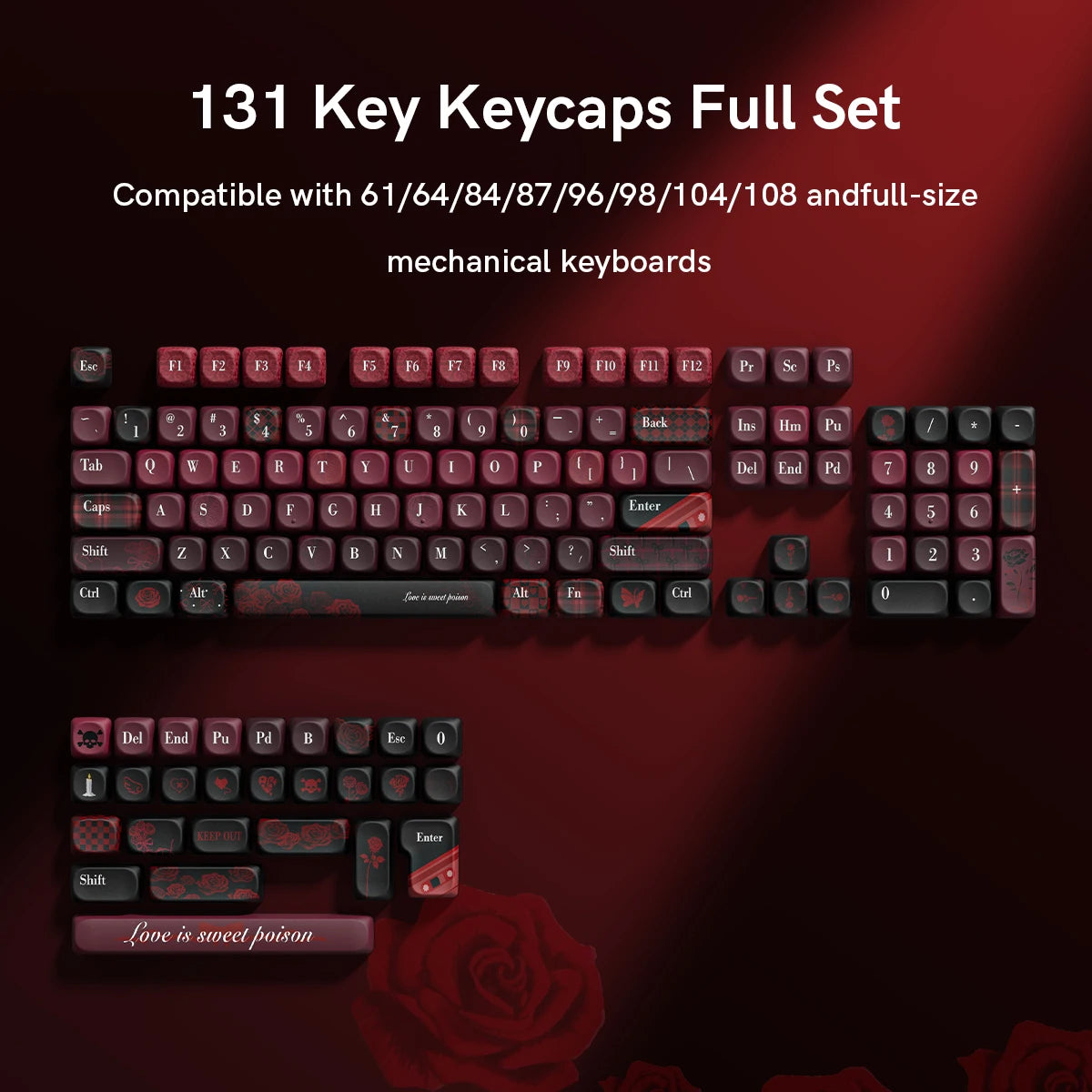 130 Keys Retro Grey PBT Keycaps MOA Profile PBT Dye Sub DIY Key Cap for 61/87/104 Cherry MX Switch Gaming Mechanical Keyboard