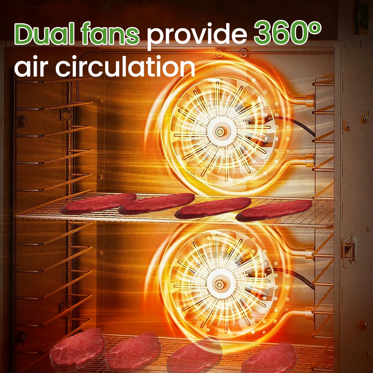800W Commercial Food Dehydrator with 18 Trays, Stainless Steel Electric Fruit Dryer Machine with Touch Panel & Dual-Fan Even Drying, 194°F Max Temp 24H Timer for Jerky Meat Vegetables Herbs and Dog Treats