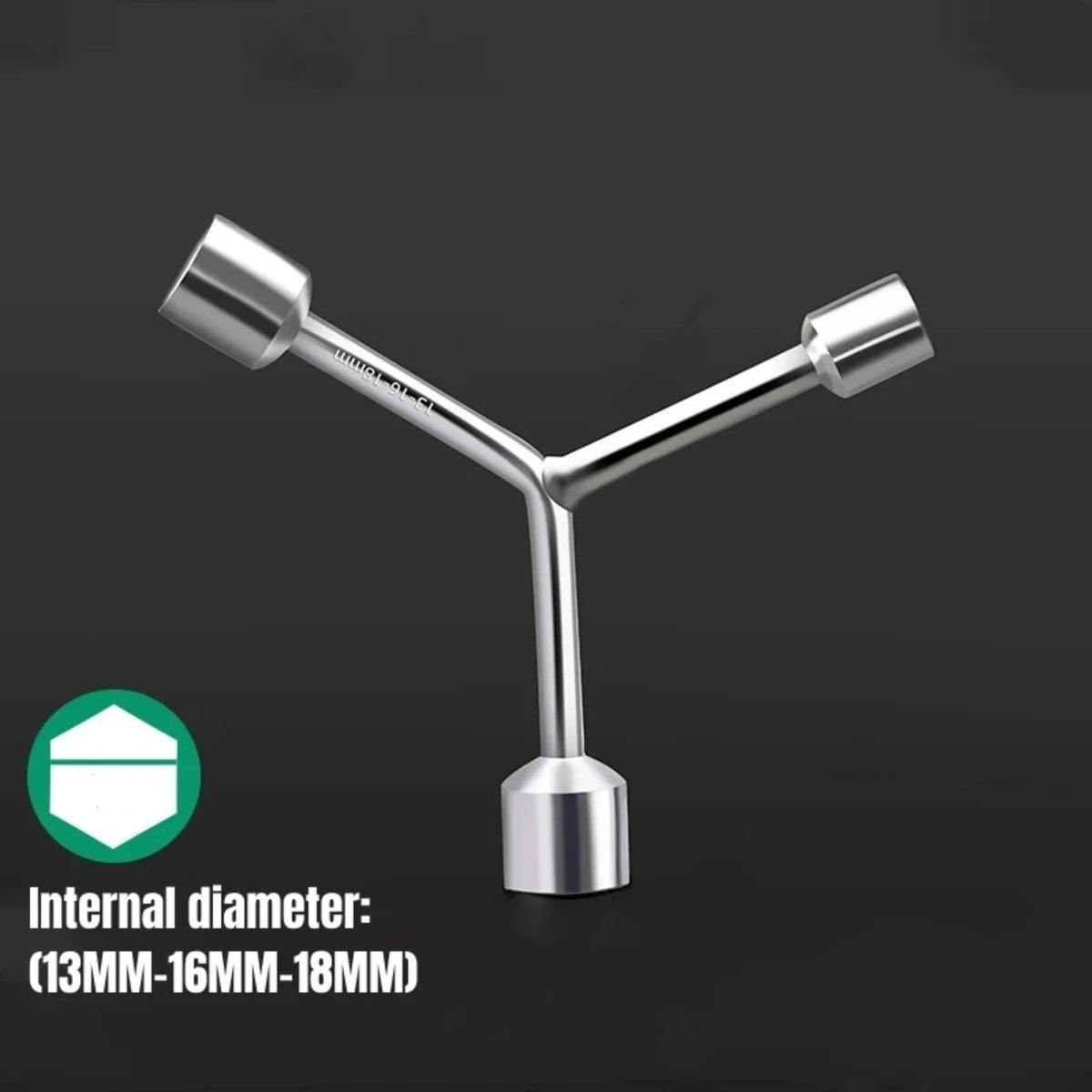 Triangular Socket Wrench Pragmatic Y-type Tri-fork Wrench Three-prong Wrench Bicycle Household Disassembly Repair Tool