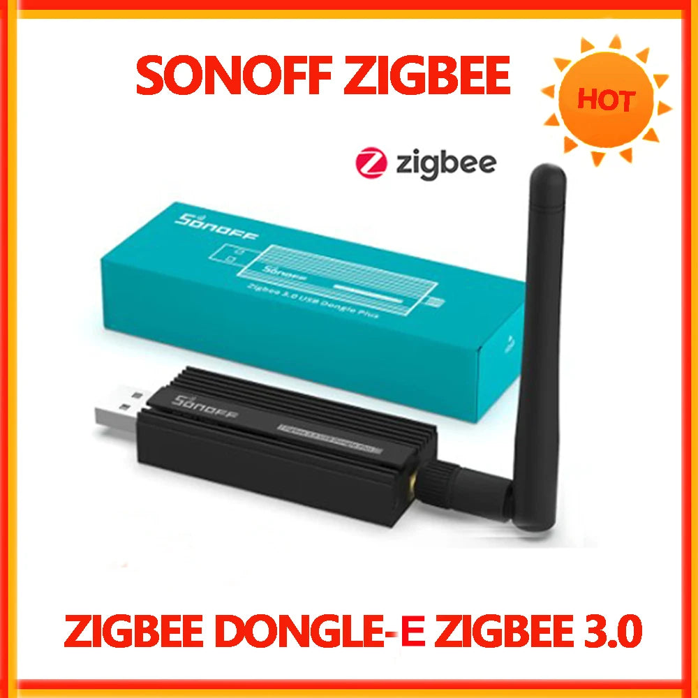 Sonoff Zigbee 3.0 USB Dongle Plus ZBDongle-E Gateway Bridge Hub Smart Home Automation Module Support ZHA Zigbee2MQTT OpenHAB
