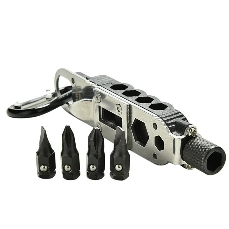 Mini Portable Multifunctional Screwdriver Stainless Steel Pocket Keychain Tools Outdoor Camping travel EDC Survival Equipment
