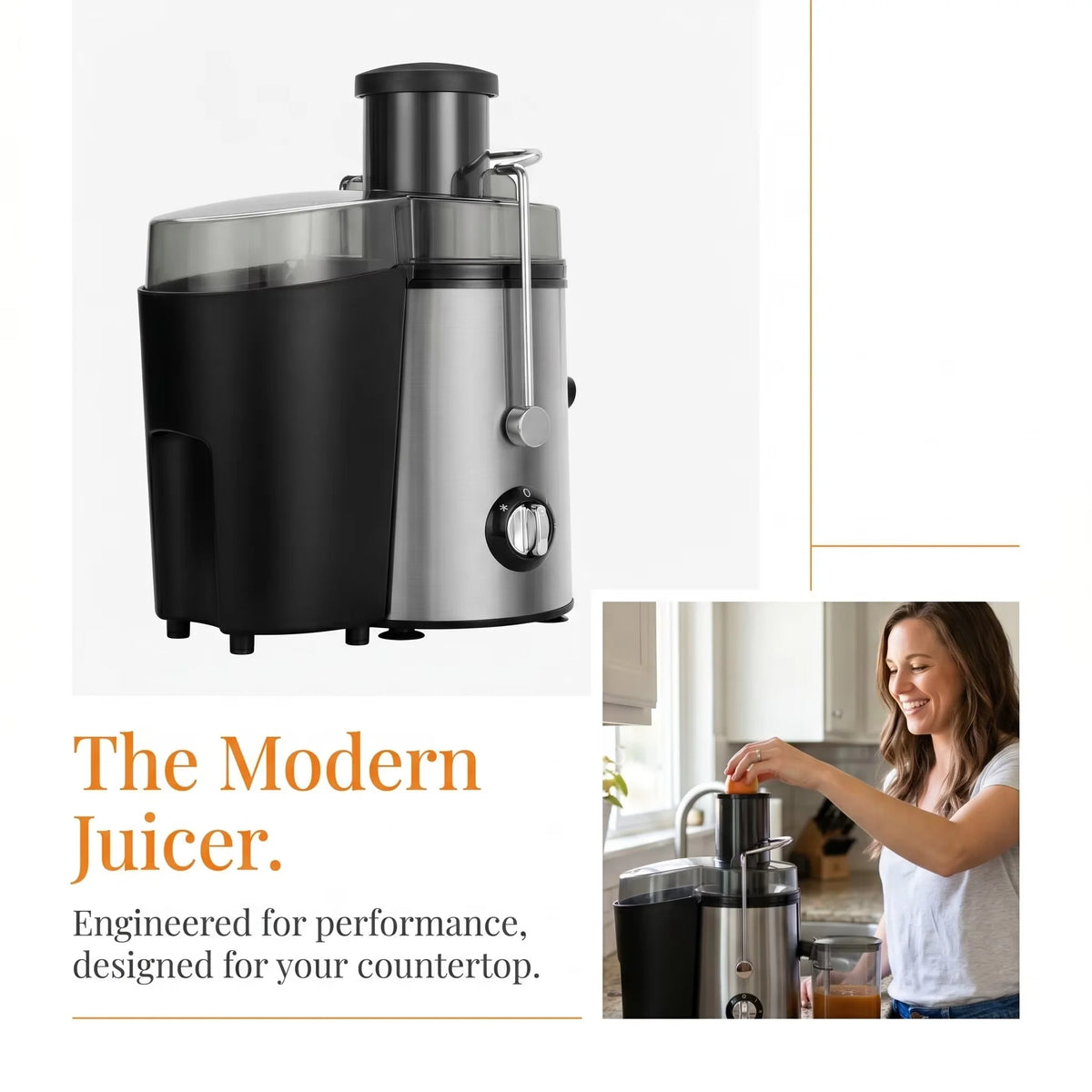 Bestselling Stainless Steel Juicer! 800W High Power, Residue-Free Fresh Juice, Healthy Drinks Made Effortlessly