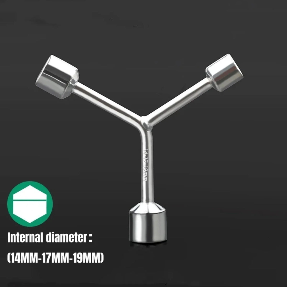 Triangular Socket Wrench Pragmatic Y-type Tri-fork Wrench Three-prong Wrench Bicycle Household Disassembly Repair Tool
