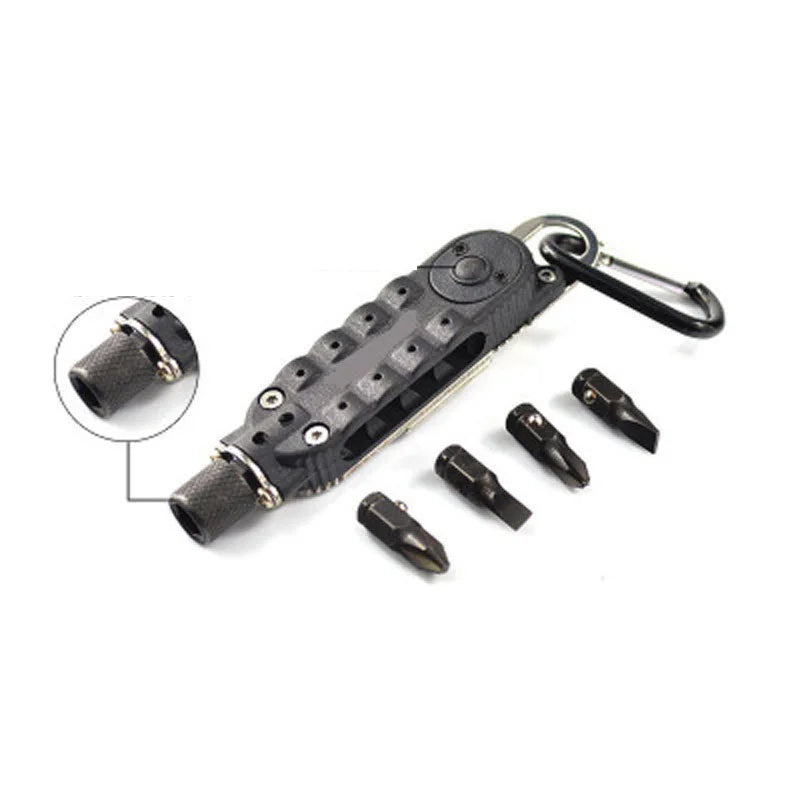 Mini Portable Multifunctional Screwdriver Stainless Steel Pocket Keychain Tools Outdoor Camping travel EDC Survival Equipment