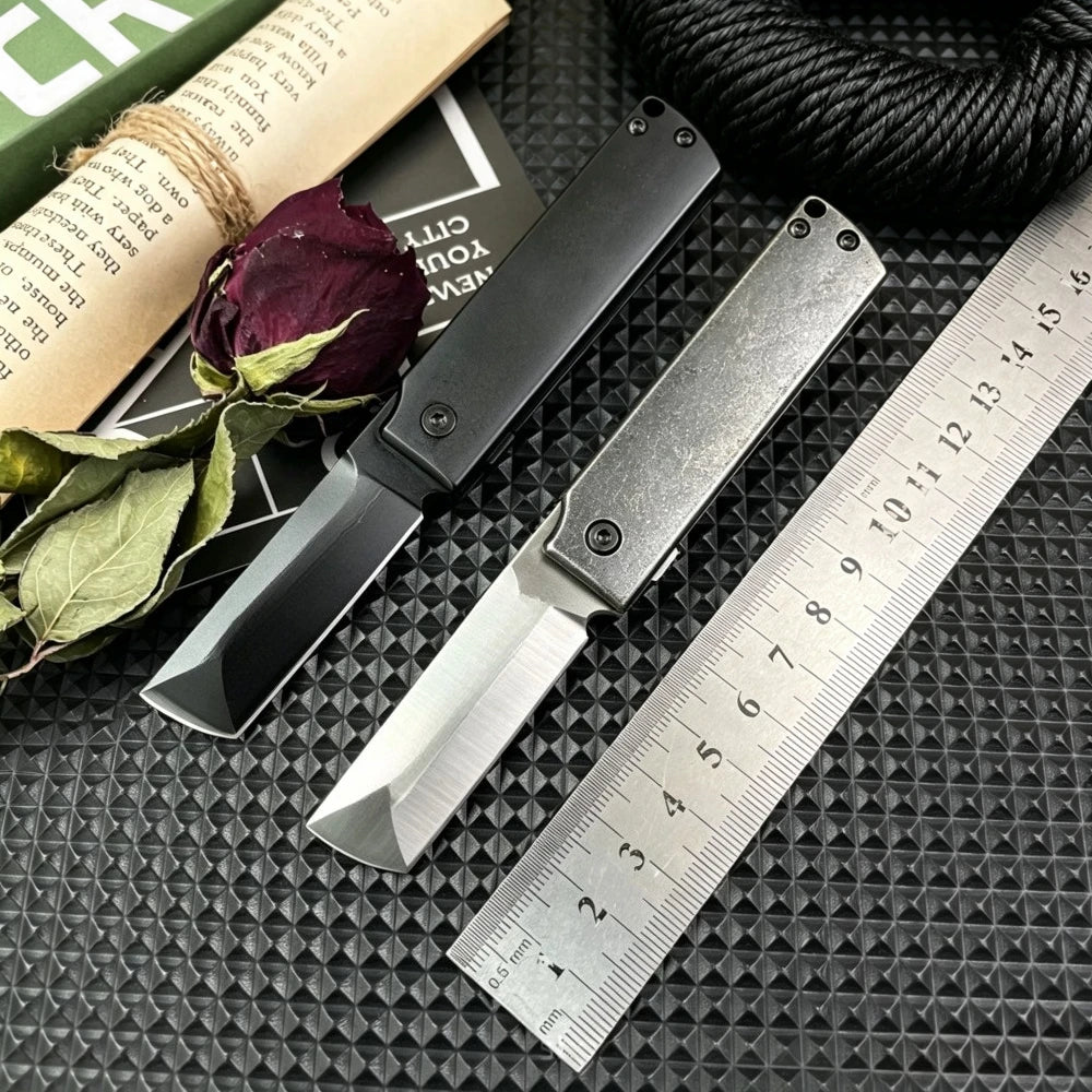 5915 Outdoor Folding Pocket Knife with 8Cr13Mov Blade and 420 Steel Handle—Everyday Hiking, Adventure, and Cutting Knife; Portable Camping and Survival Tool; Gift