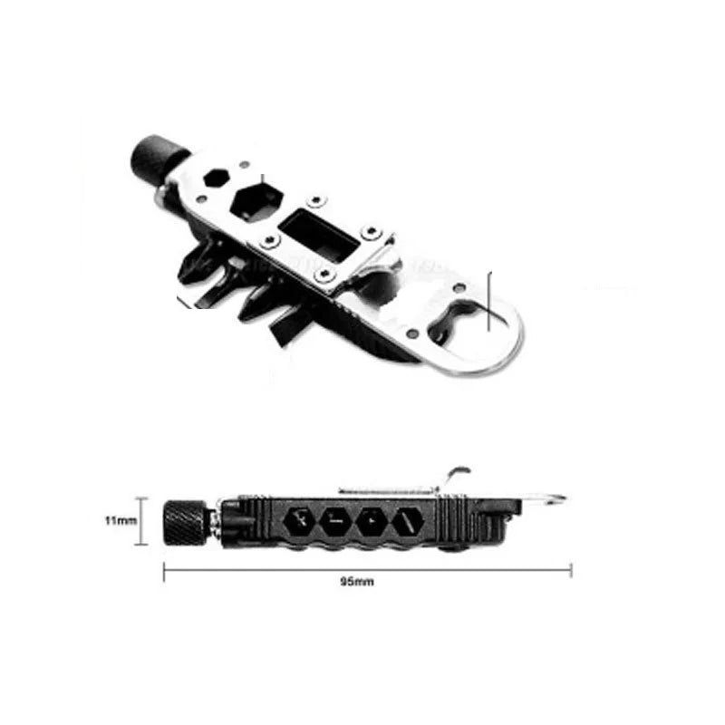 Mini Portable Multifunctional Screwdriver Stainless Steel Pocket Keychain Tools Outdoor Camping travel EDC Survival Equipment