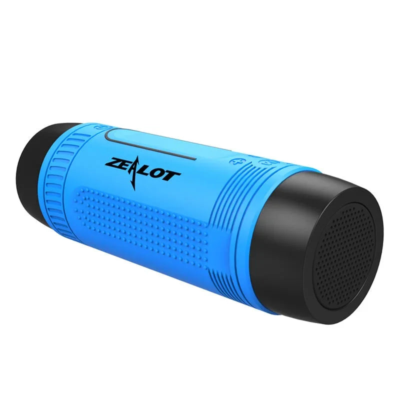 S1 Bluetooth Speaker Outdoor Bicycle Portable Subwoofer Bass Wireless Column FM Radio Power Bank+Flashlight
