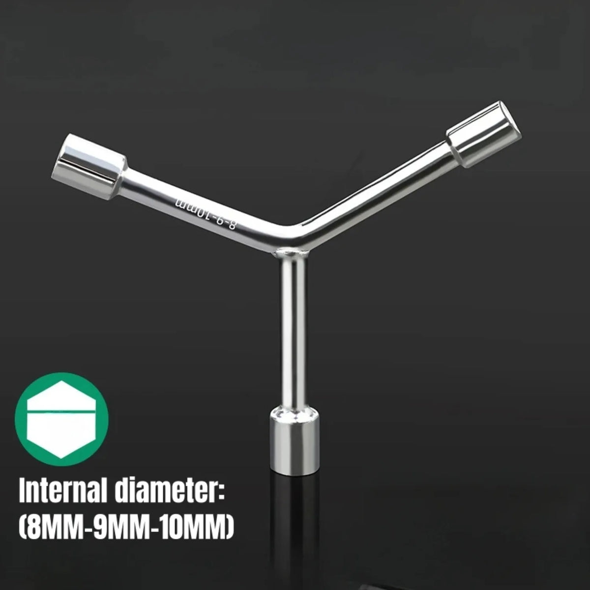 Triangular Socket Wrench Pragmatic Y-type Tri-fork Wrench Three-prong Wrench Bicycle Household Disassembly Repair Tool