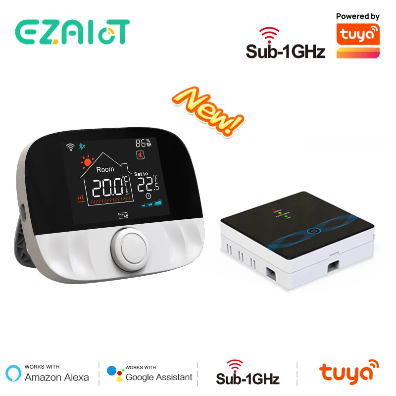 RF433 Wireless Thermostat WiFi/No WiFi Floor Heating Water Gas Boiler Home Room Tuya Smart Programmable Temperature Controller