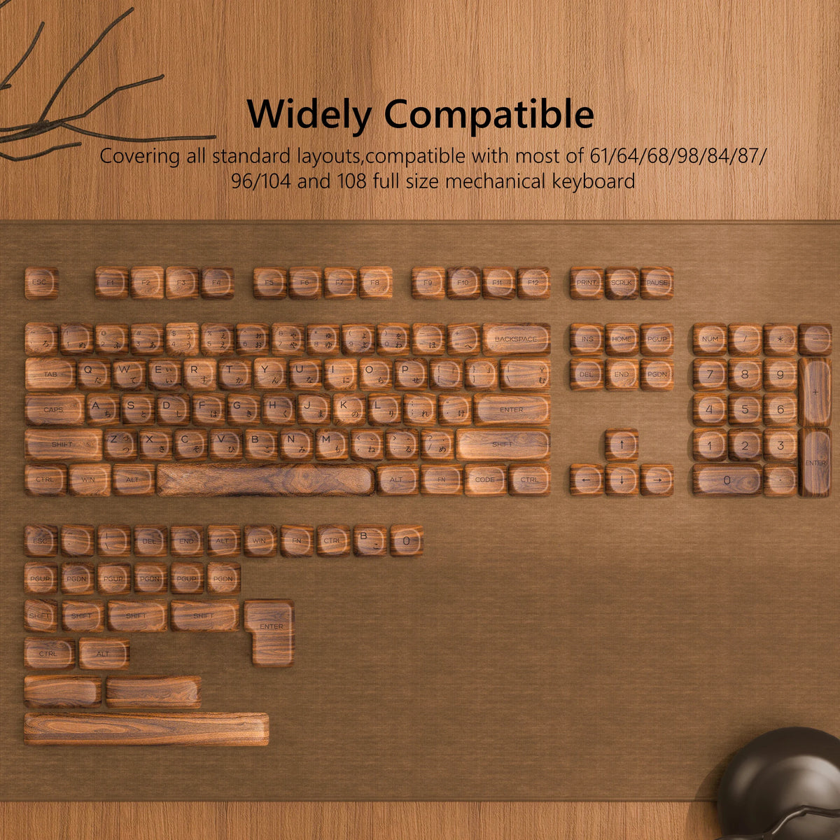 130 Keys Retro Grey PBT Keycaps MOA Profile PBT Dye Sub DIY Key Cap for 61/87/104 Cherry MX Switch Gaming Mechanical Keyboard