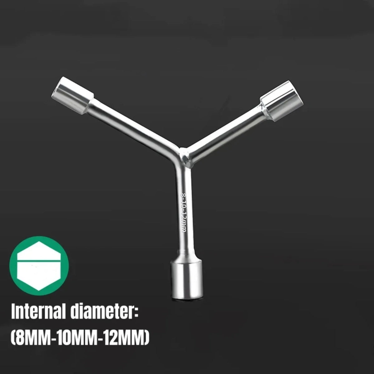 Triangular Socket Wrench Pragmatic Y-type Tri-fork Wrench Three-prong Wrench Bicycle Household Disassembly Repair Tool