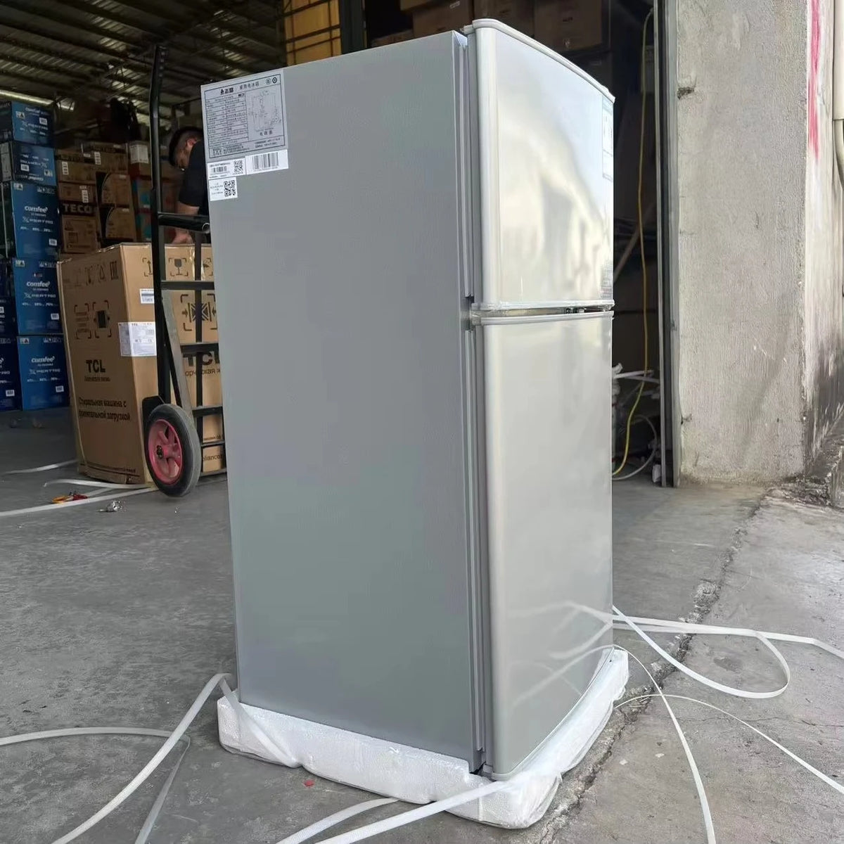 Mini bar Fridge 98L Double Door Refrigerator Household and Hotel Use Cooling and  Refrigeration Fridges for Home